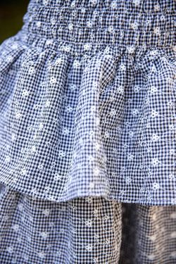 Vestido Infantil Menina Laise Vichy Preto