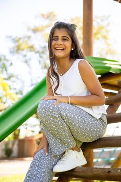 Calça Infantil Menina Laise Vichy Preto