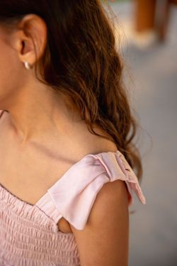 Vestido Infantil Babados Laço Rosê
