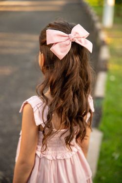 Vestido Infantil Babados Laço Rosê