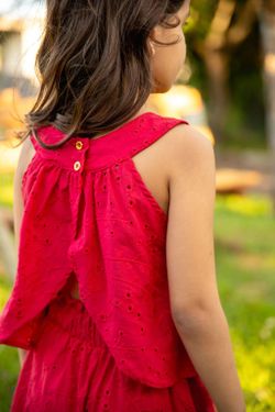 Conjunto Infantil Menina Laise Vermelho