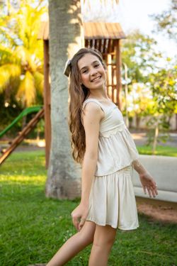 Blusa Infantil Menina Sianinha Areia 