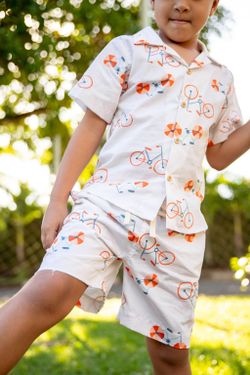 Conjunto Infantil Menino Estampa Bicicleta