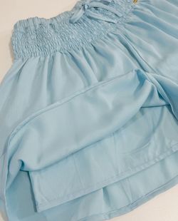 Short Infantil Menina Amplo Azul Céu