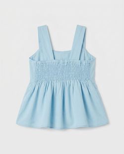 Blusa Infantil Menina Laçarote Azul Céu