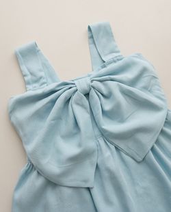 Blusa Infantil Menina Laçarote Azul Céu