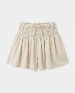 Short Infantil Menina Amplo Areia