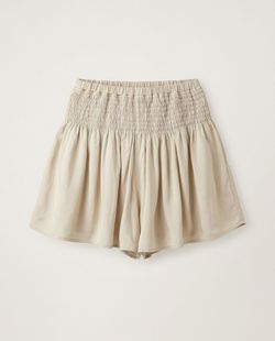 Short Infantil Menina Amplo Areia