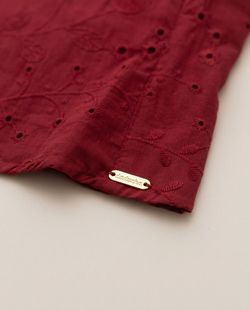 Conjunto Infantil Menina Saia e Blusa Laise Vermelho 