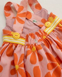 Vestido Infantil Bebê Menina Estampa Bem-Me-Quer
