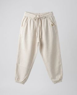 Calça Infantil Menina Linho Areia