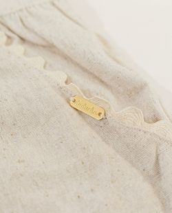 Calça Infantil Menina Linho Areia