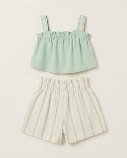 Conjunto Infantil Menina Verde Menta