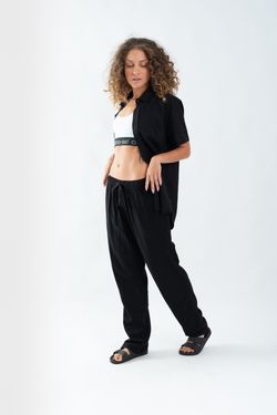 calça linho preto