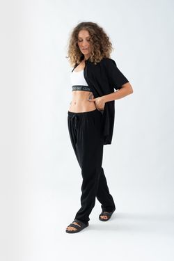 calça linho preto