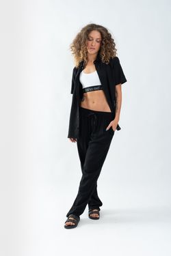 calça linho preto