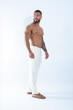 calça linho off