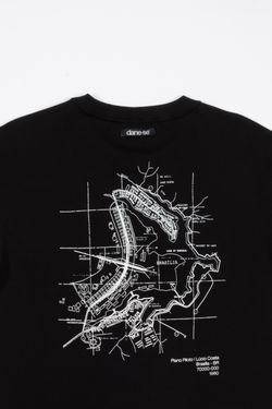camiseta regular plano bsb preto