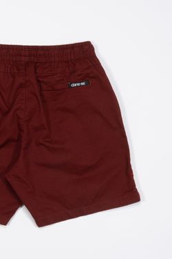 short sarja bordô
