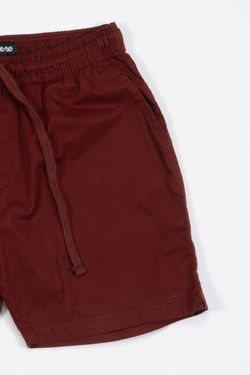 short sarja bordô