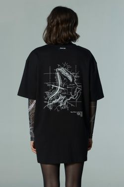 camiseta regular plano bsb preto
