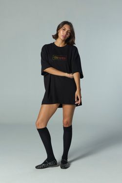 camiseta over dane-se gradient preto