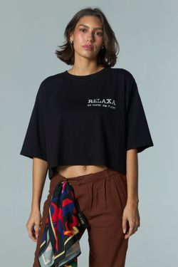 cropped relaxa preto