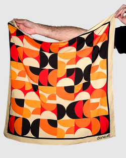 lenço bauhaus estampado