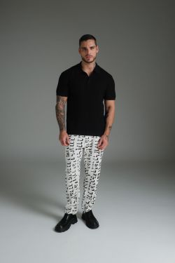 polo tricot preto