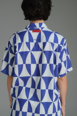 calça linho painel athos bulcão bsb palace azul