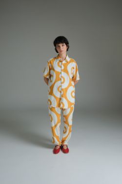 camisa linho mc 3rd floor darlan rosa amarelo