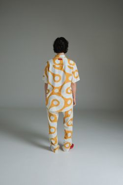 camisa linho mc 3rd floor darlan rosa amarelo