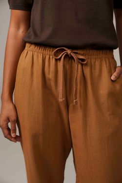 calça linho doce de leite