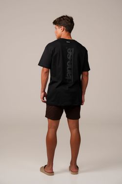 camiseta regular dane-se vertical preto