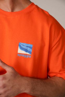 camiseta regular spiaggia np 25 laranja