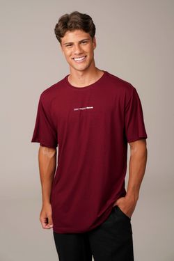 camiseta comfy pare respire bordô
