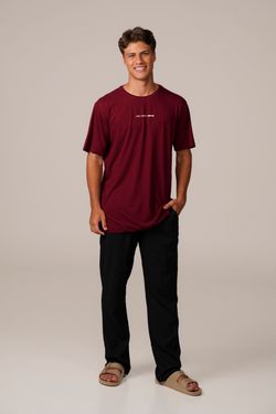 camiseta comfy pare respire bordô