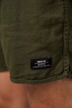 boardshort linho musgo