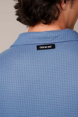 camisa tricot egipcio azul