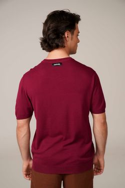 camiseta tricot egipcio bordô