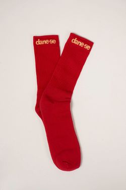 meia dane-se vermelho