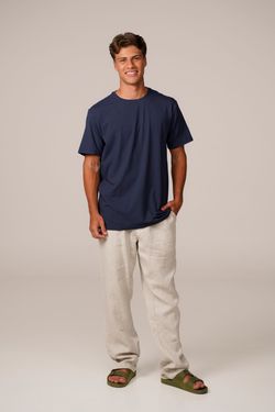 camiseta comfy mini traço marinho