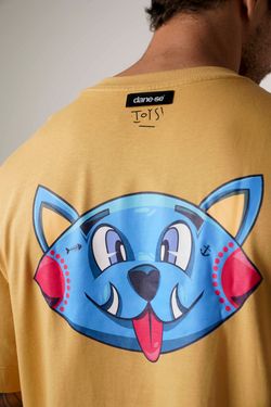 camiseta over box gatoys creme