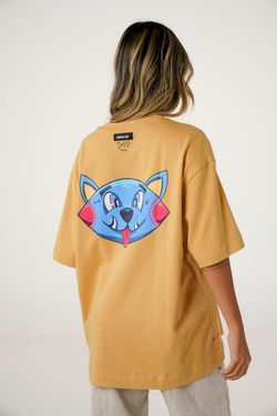 camiseta over box gatoys creme
