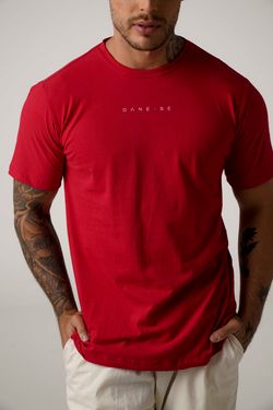 camiseta dane-se minimal vermelho