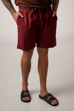 short sarja bordô