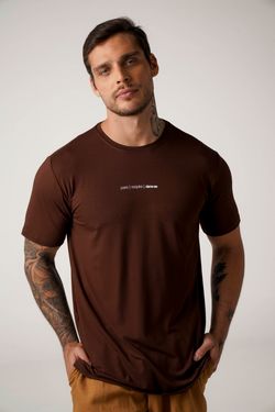 camiseta comfy pare respire marrom