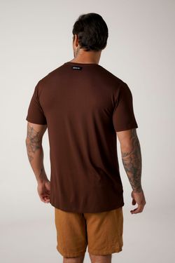 camiseta comfy pare respire marrom