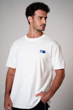 camiseta regular igrejinha bordado off