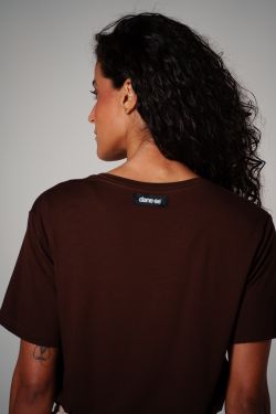 camiseta comfy mini brasilien-se marrom